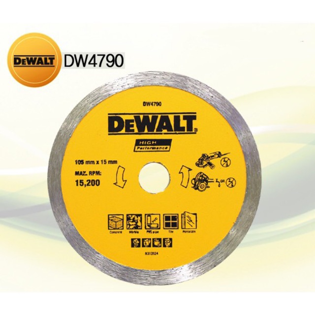 DW4790 Đĩa cắt gạch ( Cắt nước) Dewalt