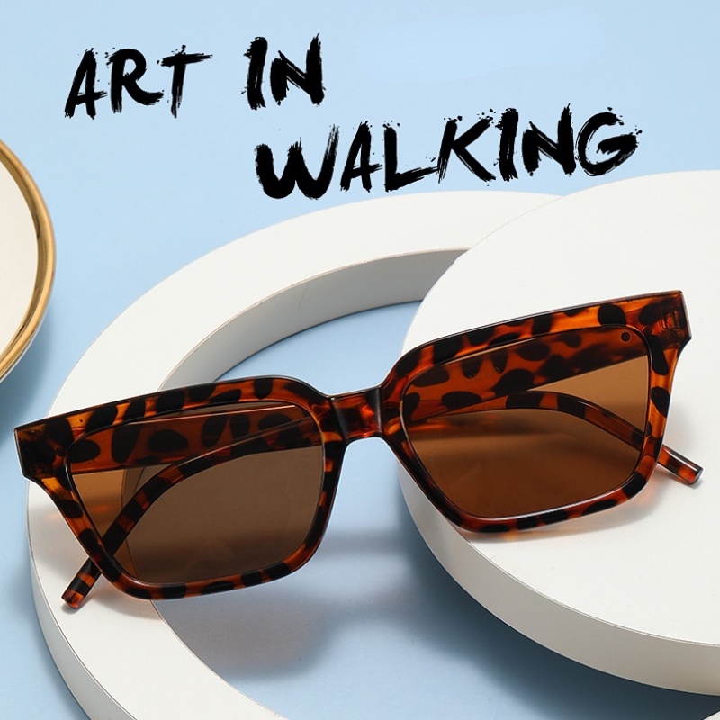 Kính Mát Gọng Vuông Nhỏ Màu Kẹo Thời Trang Hàn Quốc Cho Nữ