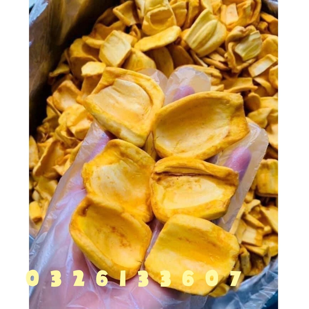 500G Mít Sấy Giòn Hàng Xuất Khẩu, Mít Sấy Đặc Sản Đà Lạt NGUYÊN MIẾNG