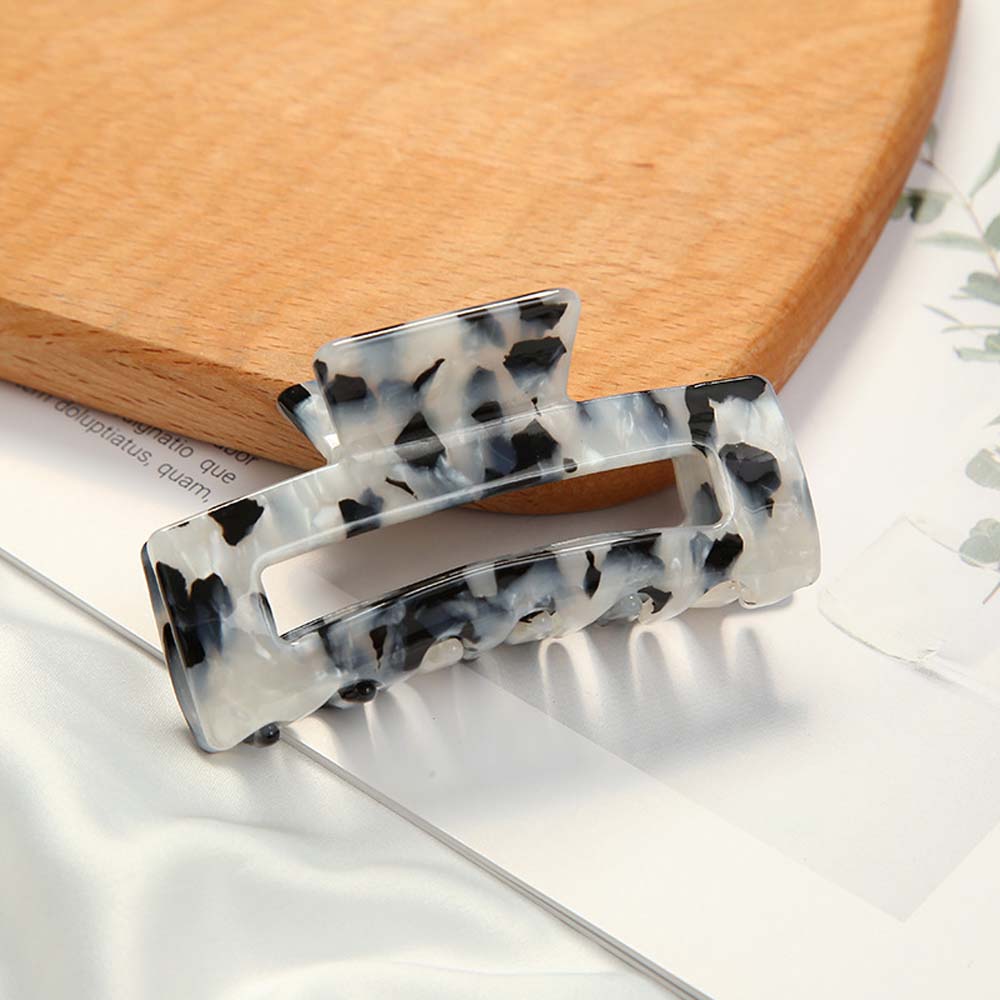 Kẹp tóc nhựa acrylic họa tiết da báo thời trang Hàn Quốc sành điệu cho nữ