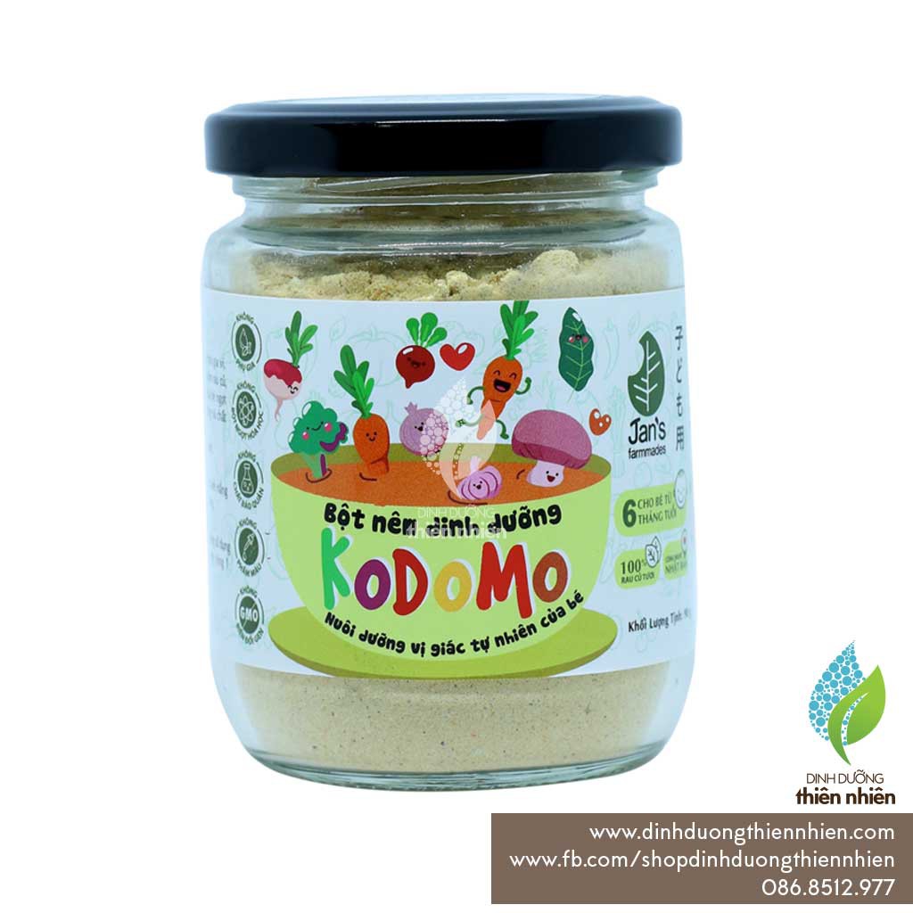Bột Nêm Rau Củ Trẻ Em Kodomo Jan's, 90g