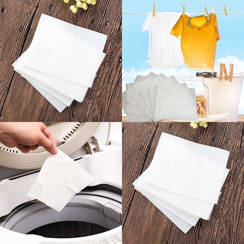 Giấy thấm hút màu giặt chống bẩn khi giặt quần áo sử dụng tiện lợi