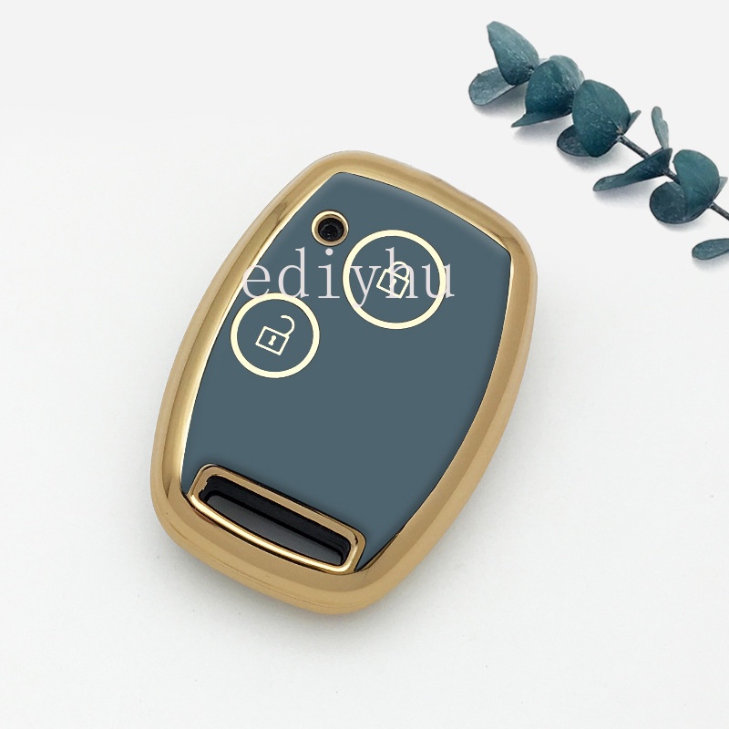 TPU Car Key Case Cover For Honda Fit CIVIC JAZZ Pilot Accord CR-V Freed Freed Pilot Step WGN Insight 2 button Key Holder Shell keychain keyring