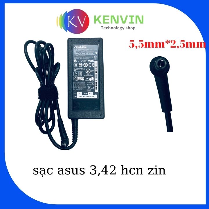 Sạc laptop Asus 19v-3.42a/2.37a ZiN CAO CẤP - ADAPTER ASUS - Sạc asus chân to / nhỏ - sạc máy tính asus - sạc kenvin | BigBuy360 - bigbuy360.vn