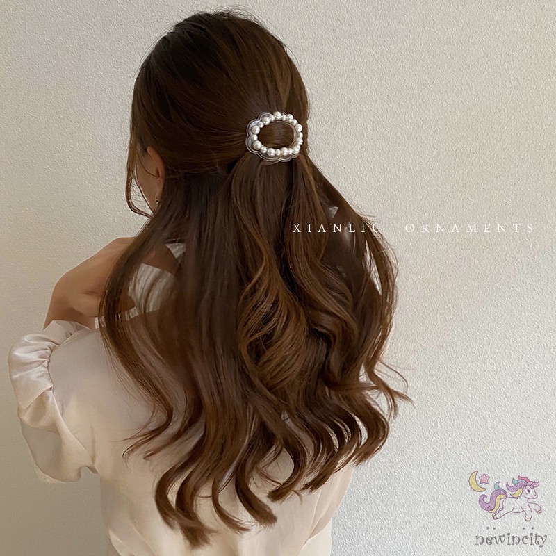 Kẹp Tóc Đính Ngọc Trai Phong Cách Hàn Quốc Cho Nữ