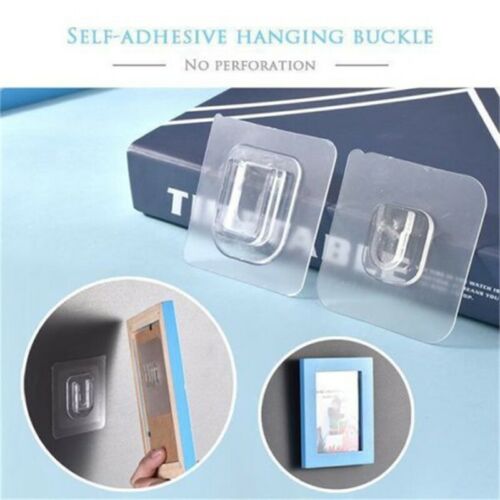 Móc treo đồ dán tường trong suốt đa năng tiện lợi