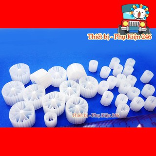 Hạt kanet (kaldnes) lọc nước nuôi vi sinh - Hạt to 1.5cm 500gram siêu hiệu quả