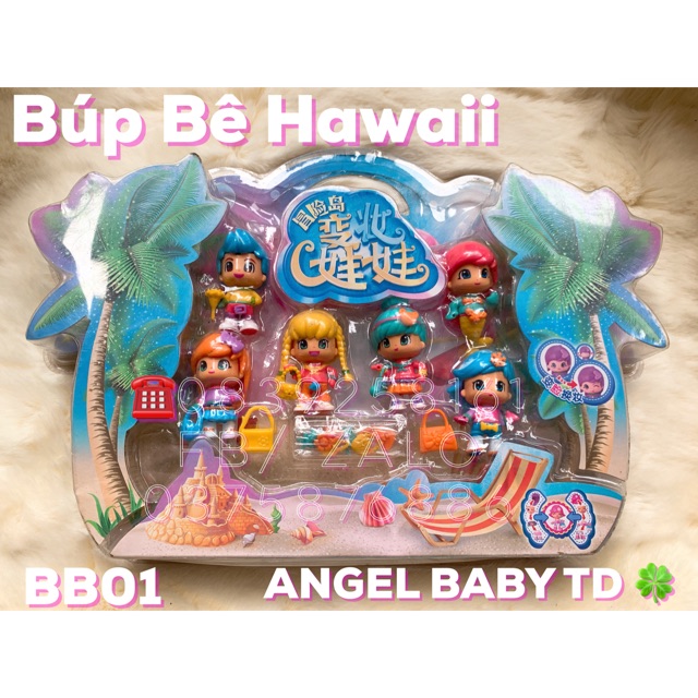 Bộ BÚP BÊ HAWAII bé gái bé trai