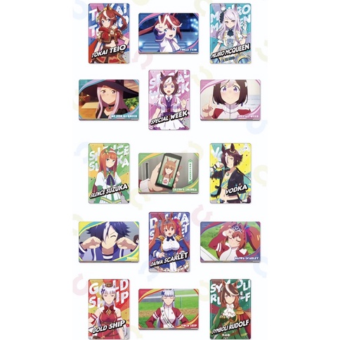 Gói Bánh xốp kèm thẻ nhân phẩm Anime Uma Musume Pretty Derby, Silence Suzuka, Nhật Bản
