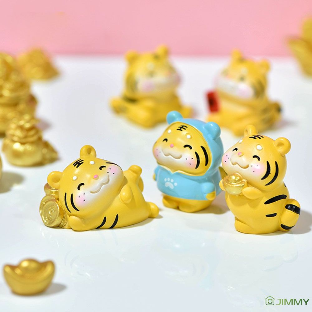 2022 năm mới Micro Bonsai phong cảnh mọng nước trang trí trang trí nhà Máy tính để bàn dễ thương chút hổ nhựa đồ trang trí nhỏ