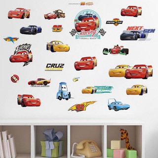 DECAL DÁN TƯỜNG HÌNH XE CHO BÉ TRAI