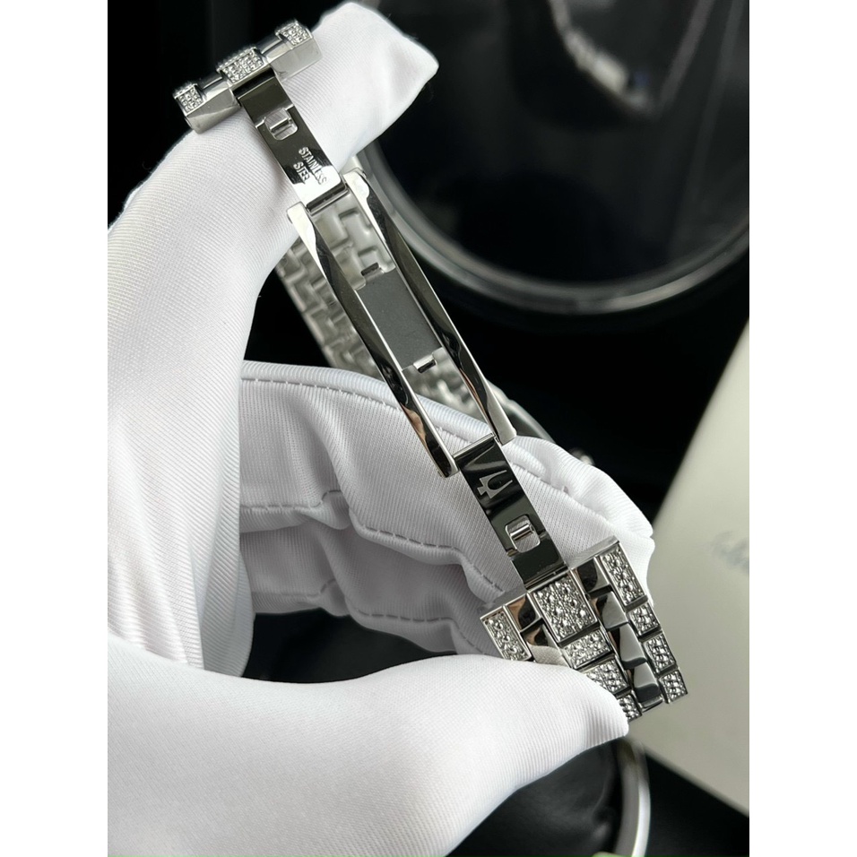 Đồng hồ nam Bulova 96c002 40mm máy Quartz chính hãng, full đá, mã vạch check code, tag giá đầy đủ