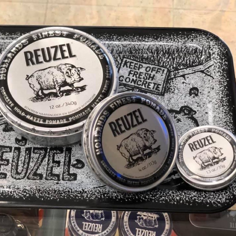 Sáp tạo kiểu Reuzel Concrete Hold Matte Pomade 113gram