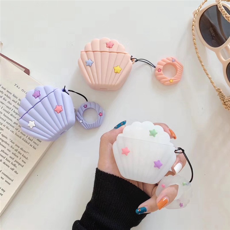 Vỏ Bảo Vệ Hộp Đựng Tai Nghe Airpods 1 / 2 Chống Vỡ Thiết Kế Kiểu Dáng Hoạt Hình 3d Dễ Thương