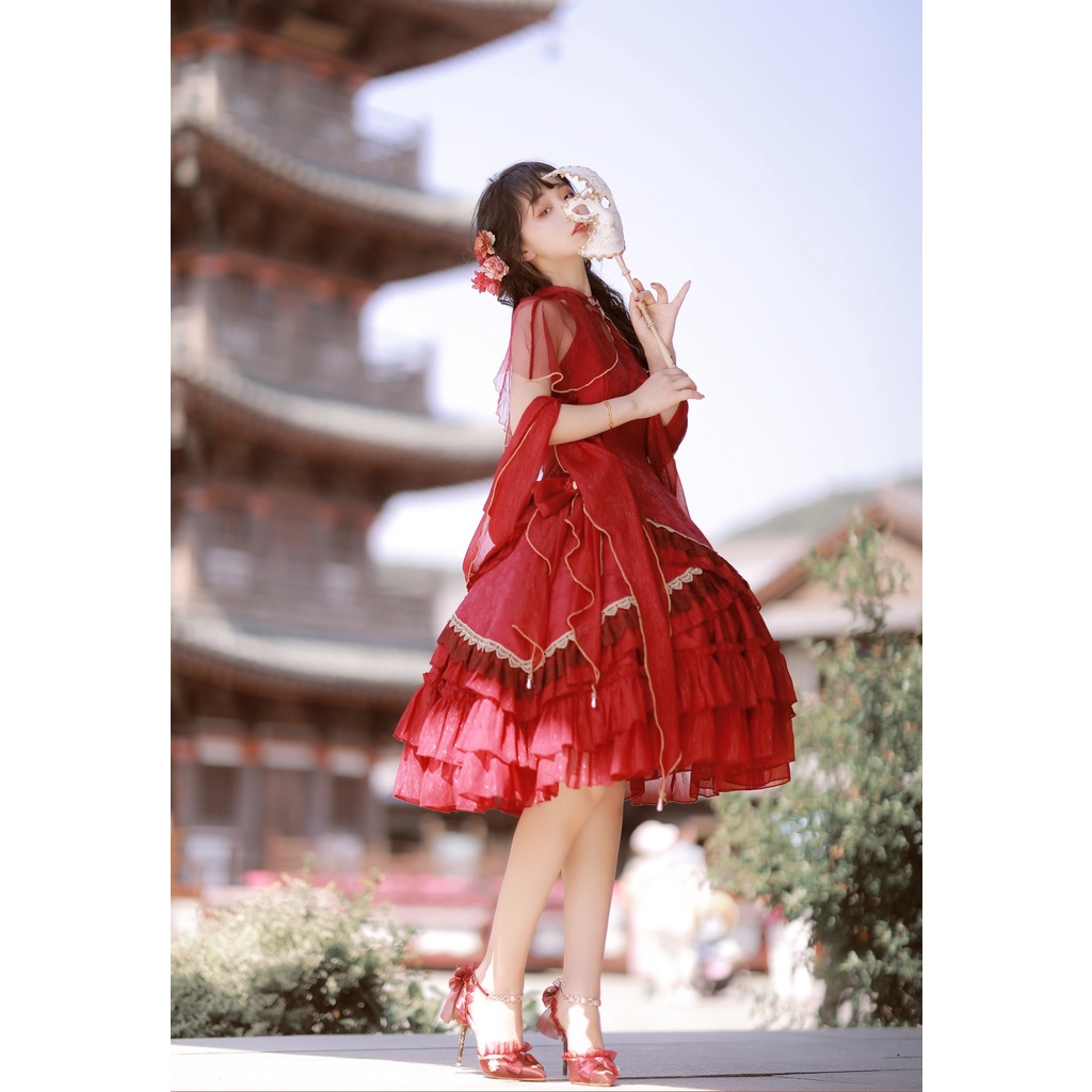 Váy Lolita sườn xám thanh lịch phong cách Trung Quốc Minami VOGUE | BigBuy360 - bigbuy360.vn