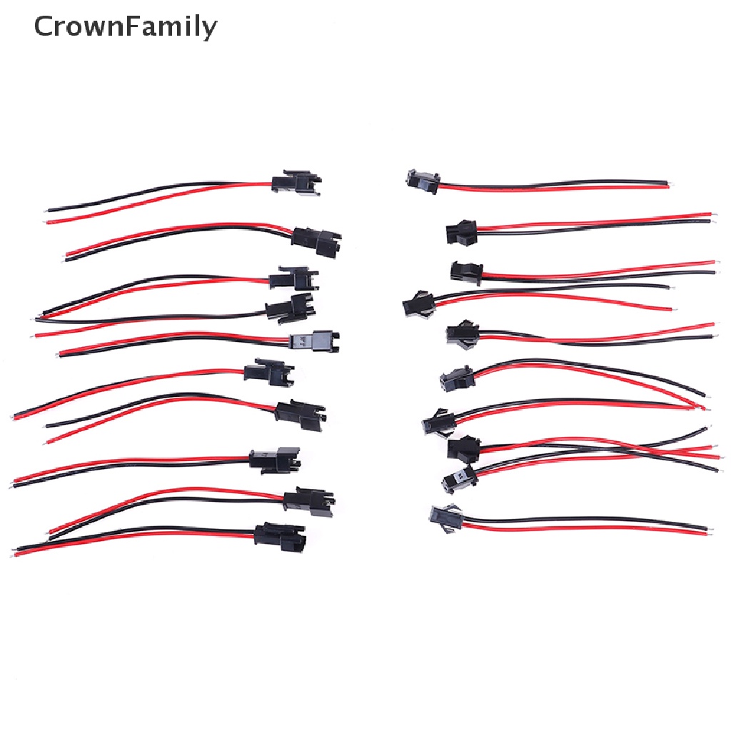 Set 10 cặp đầu nối dây cáp 2pin 10cm chuyên dụng