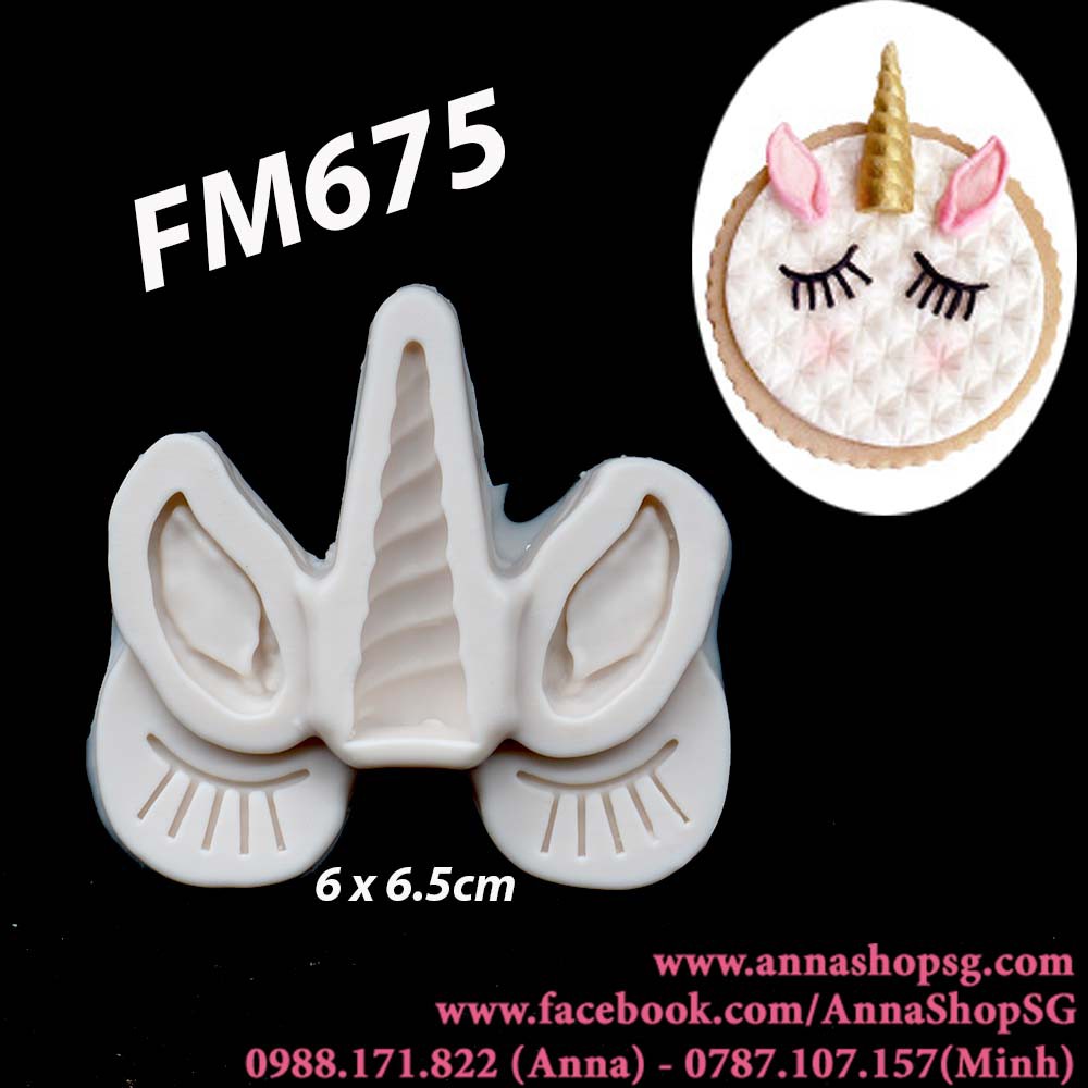 KHUÔN SỪNG ,TAI, MI UNICORN MINI FM675