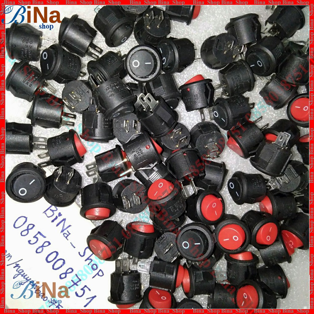 Công tắc bập bênh 6A/250V 14mm