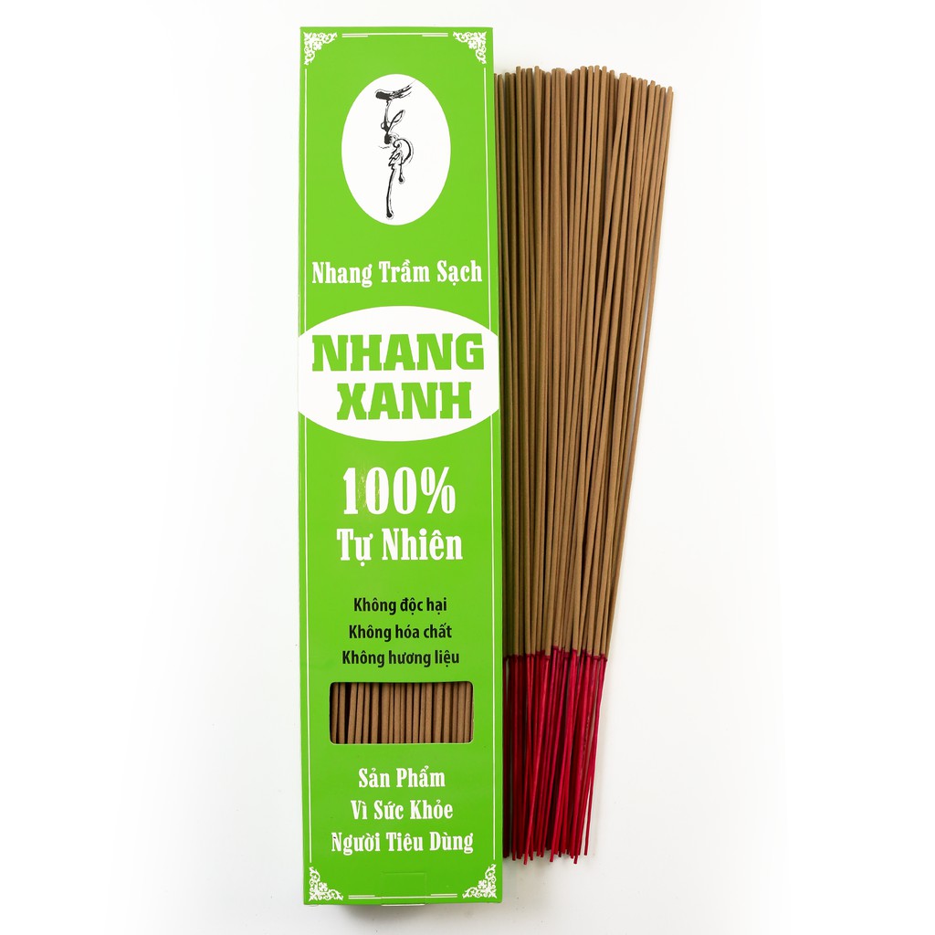 Nhang Xanh 40cm - 500g - ít khói mùi nhẹ nhàng - Nhang Thiền