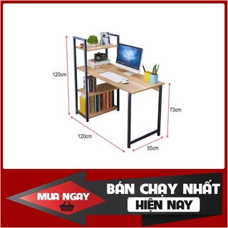 [HÀNG LẮP RÁP CAO CẤP]🍓Bàn làm việc, văn phòng liền kệ sách🍓Thiết kế hiện đại,chịu lực cao