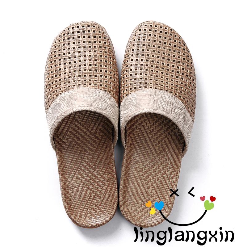 Dép đi trong nhà bít mũi màu trơn trang trí nơ bướm xinh xắn