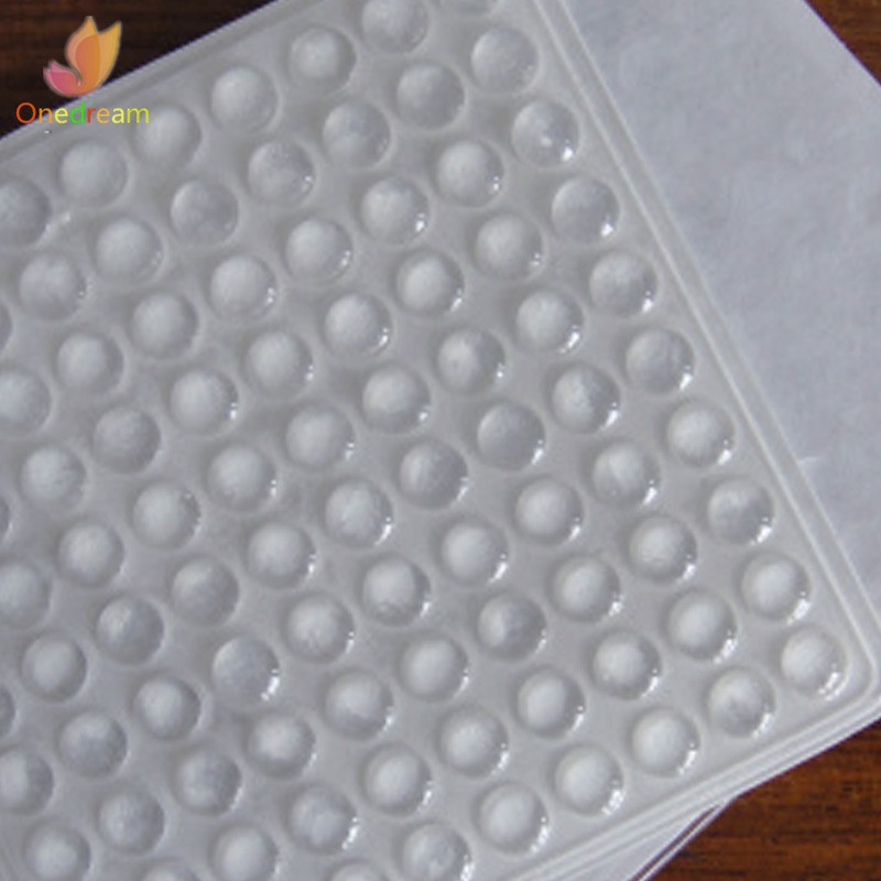♣100PCS Self Adhesive Rubber Feet Clear Semicircle Bumpers Door Buffer Pad