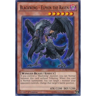 Thẻ bài Yugioh - TCG - Blackwing - Elphin the Raven / LC5D-EN116 '