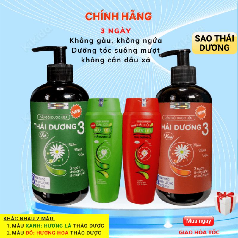 DẦU GỘI THÁI DƯƠNG 3