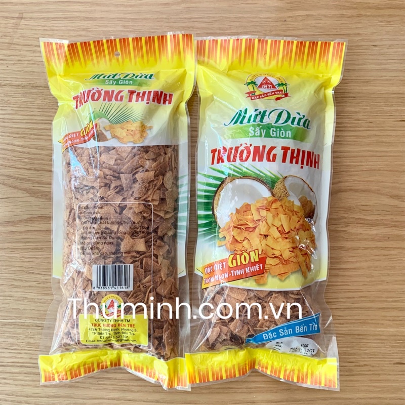 Mứt Dừa Sấy Khô Giòn Trường Thịnh 500g