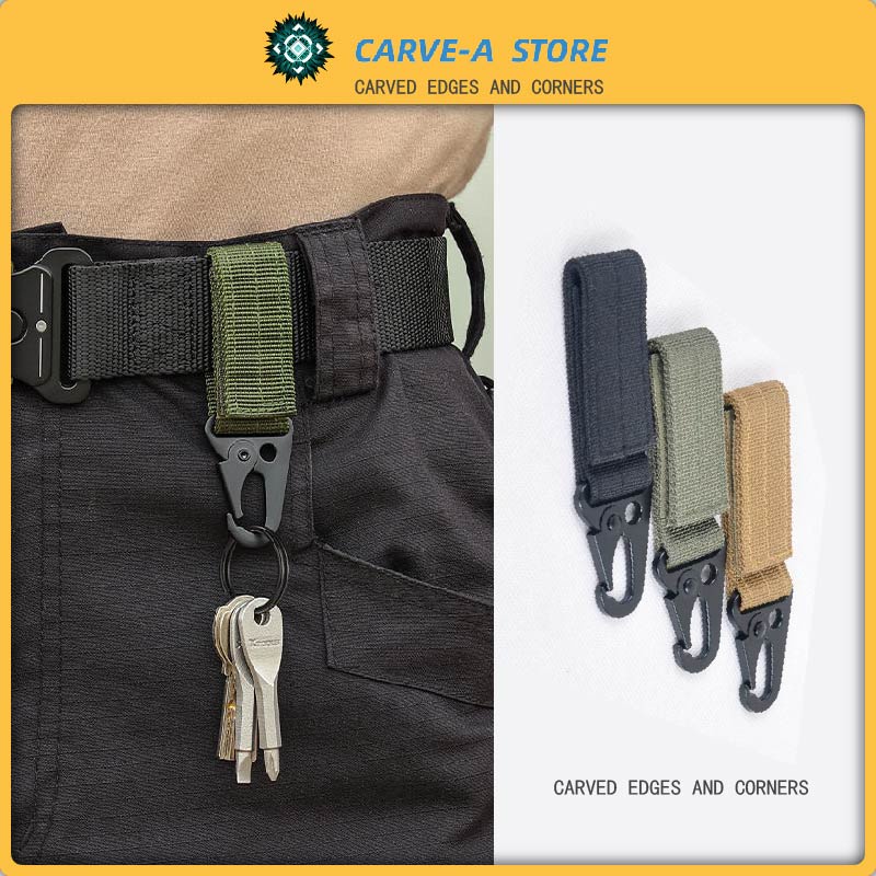 Carve.A Store Móc Khóa Ba Lô Đa Năng Rộng 2.5cm Dài 10cm trang trí ba lô
