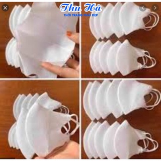 Khẩu trang 3D vải không dệt kháng khuẩn, chống bụi, chống thấm, có thể tái sử dụng nhiều lần