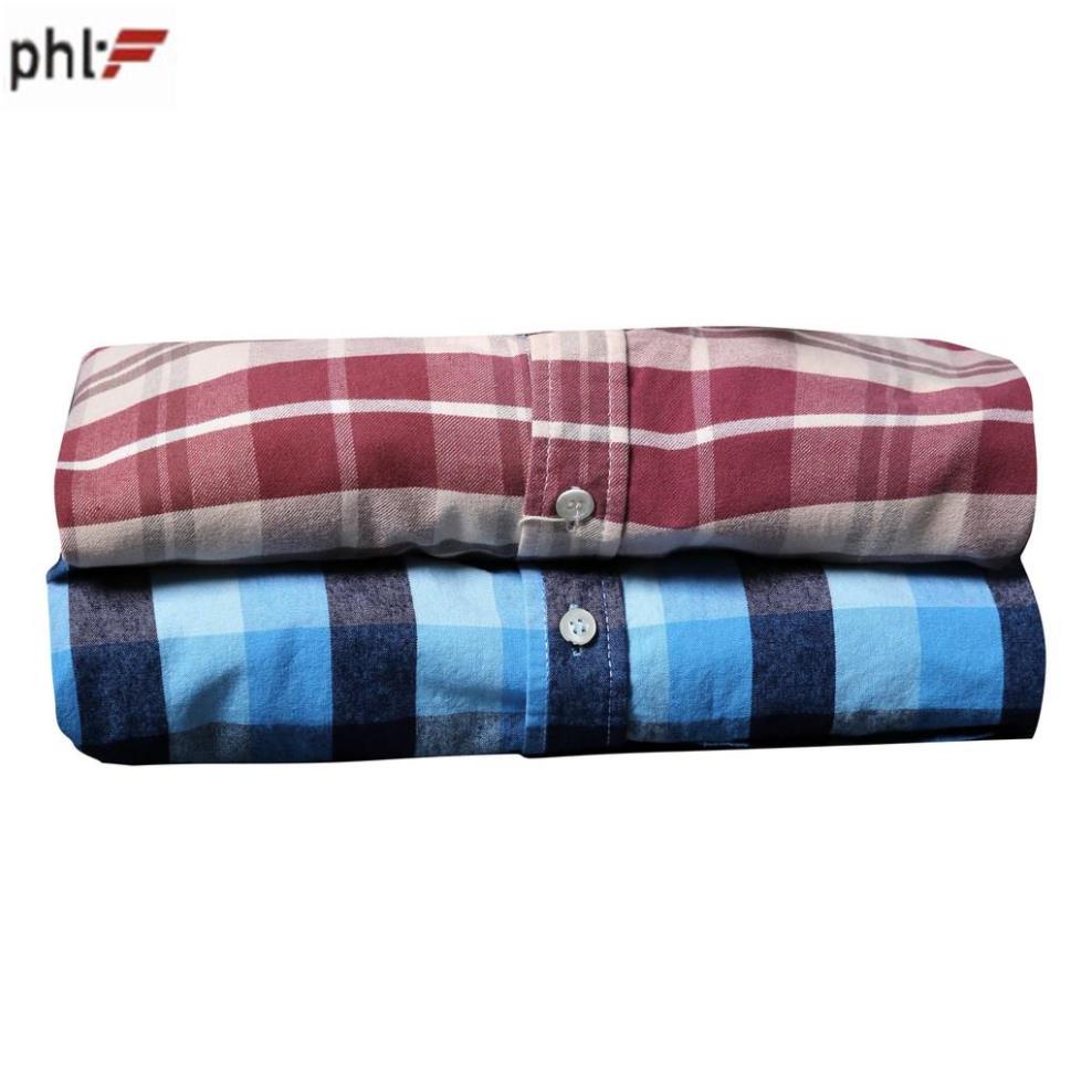 Áo sơ mi nam caro cao cấp dài tay phl SM02 (xanh, đỏ) *Freeship* SIÊU RẺ
