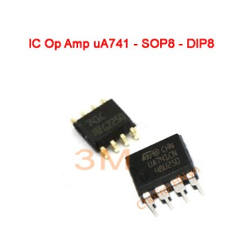 IC Khuếch Đại Thuật Toán OPAM UA741- LM358 Dip8/Sop8