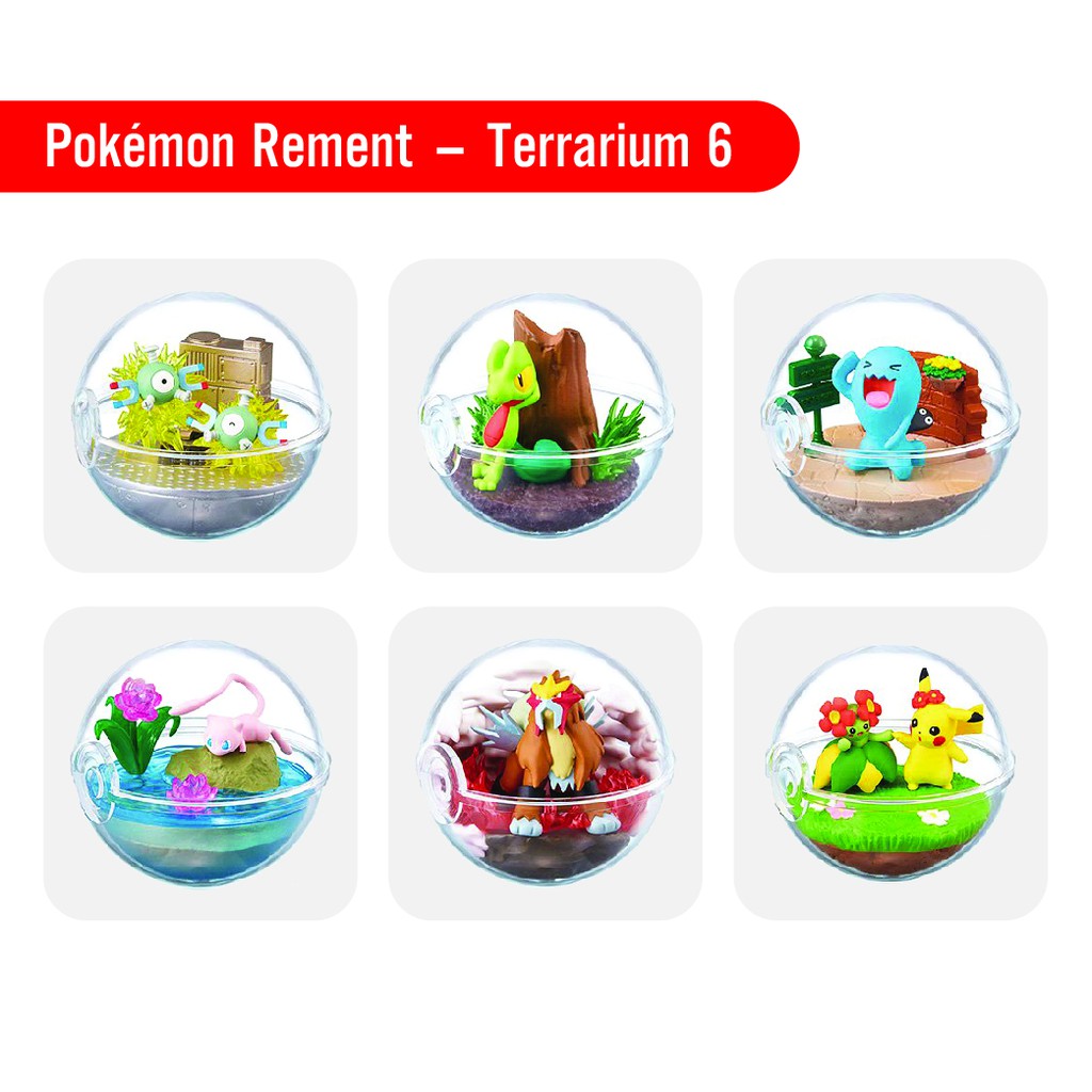 [Mã BMBAU300 giảm 7% tối đa 300K đơn 499K] Pokemon Terrarium (6) Fullbox - Đồ chơi mô hình Rement