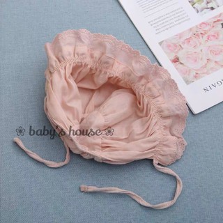 Mũ tiểu thư cho bé - đũi trơn( 6-10kg)