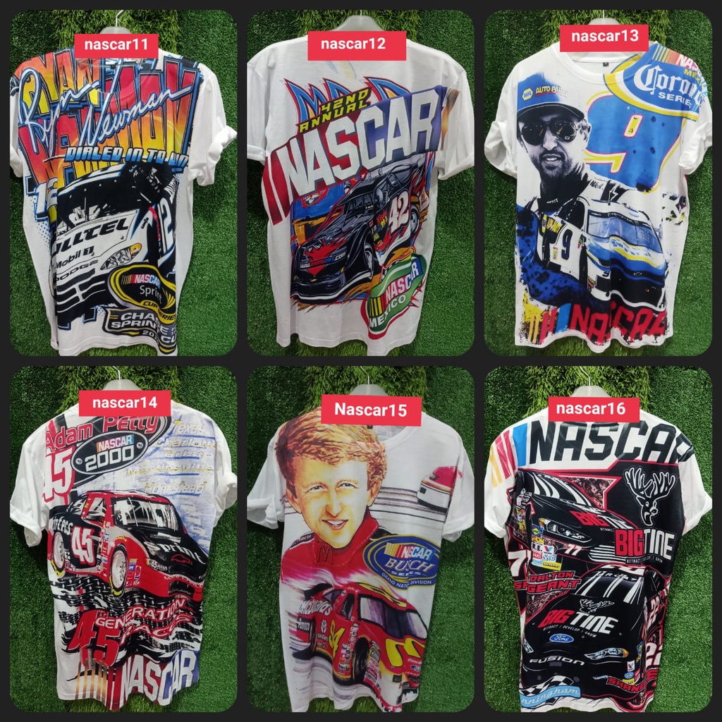 Áo Thun Nam In Hình Xe Đua NASCAR series 11-16 Cá Tính