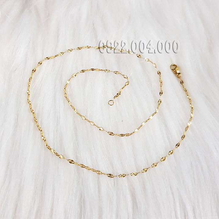 Dây chuyền lá me kiểu dành cho nữ