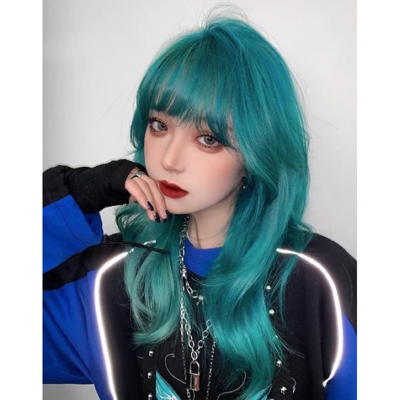 Thuốc nhuộm tóc màu XANH TIÊN CÁ +tặng oxy trợ dưỡng và găng tay | BigBuy360 - bigbuy360.vn