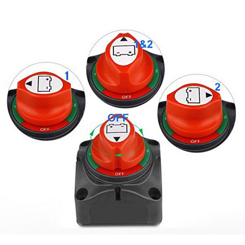 Công Tắc Ngắt Kết Nối 12-48V Cho Xe Tải RV 1-2-Both-Off