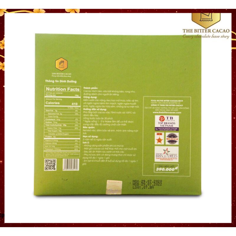 [Chính Hãng] Cacao Giảm Cân Nalee Slim The Bitter Cacao | BigBuy360 - bigbuy360.vn