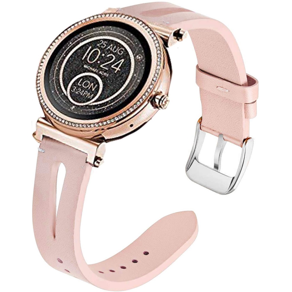 Dây Đeo Thay Thế Bằng Da Mỏng Phong Cách Vintage Cho Đồng Hồ Thông Minh Michael Kors Sofie / Mk
