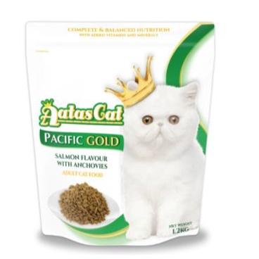 Thức Ăn Hạt Cho Mèo Aatas Cat Gold 1.2kg có topping cá cơm sấy | Hạt mèo cá cơm sấy mix 1.2kg