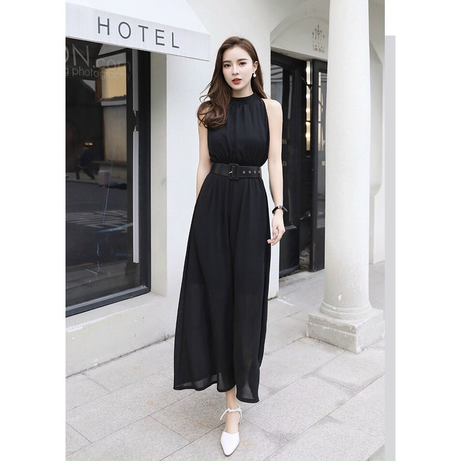 Đầm Maxi Đẹp ❤️FREESHIP❤️ Dáng Dài Cổ Trụ Eo Thun Kèm Nịt | BigBuy360 - bigbuy360.vn