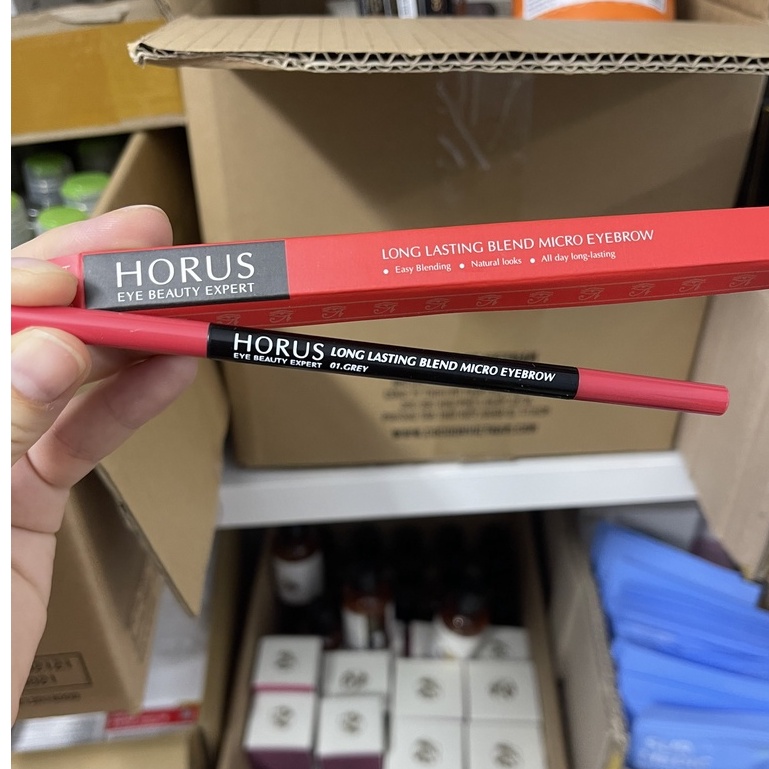 Chì kẻ chân mày phẩy sợi đầu siêu nhỏ Horus Eye Beauty Expert Long Lasting Blend Micro Eyebrow - bút kẻ lông mày