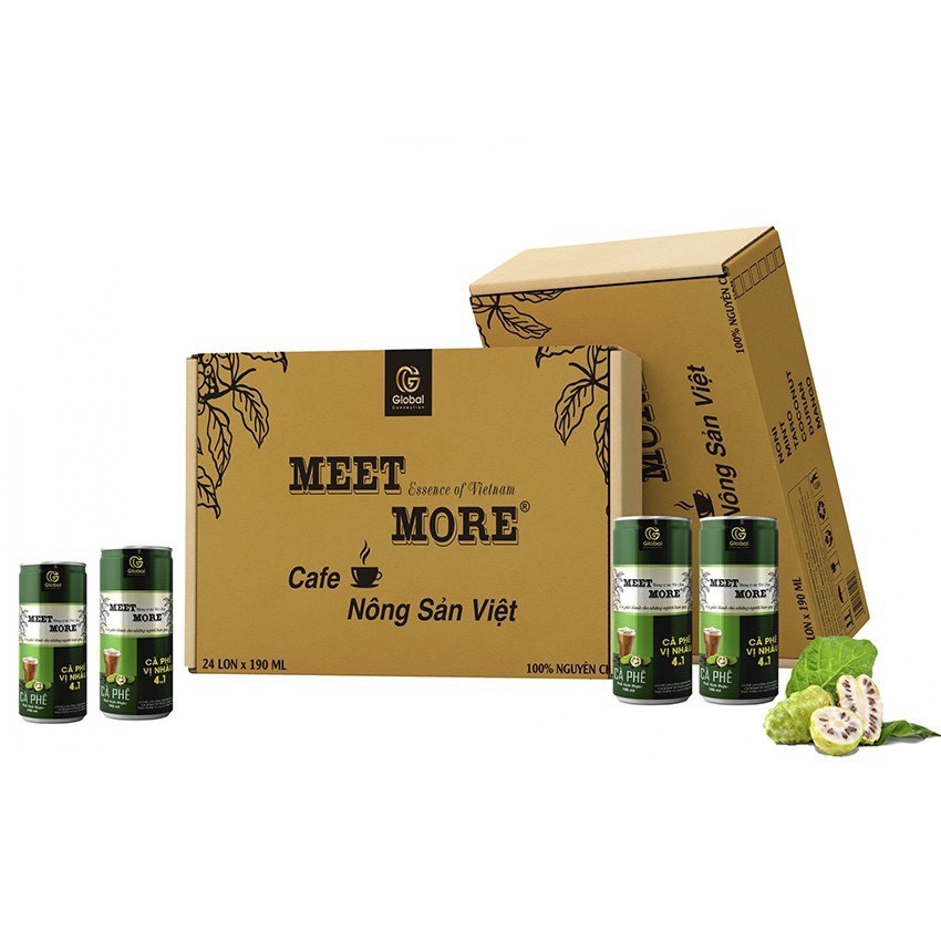 Cafe lon MEETMORE vị Trái nhàu