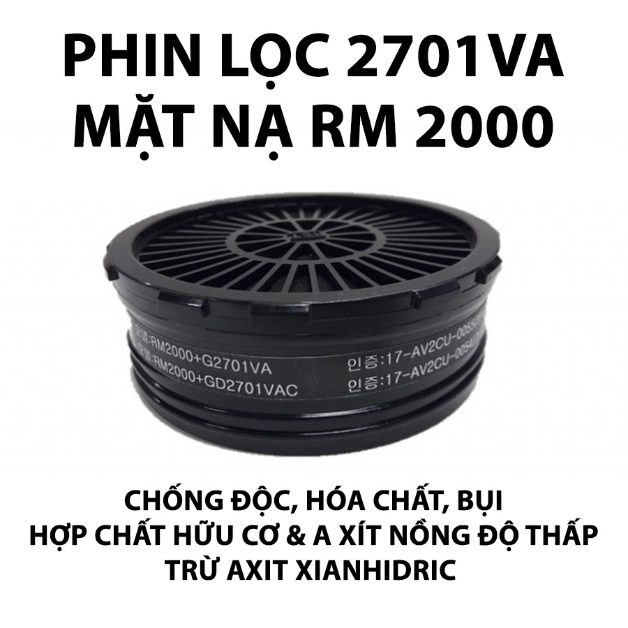 Mặt nạ phòng độc, hóa chất, bụi bẩn Restech Hàn Quốc Chính Hãng