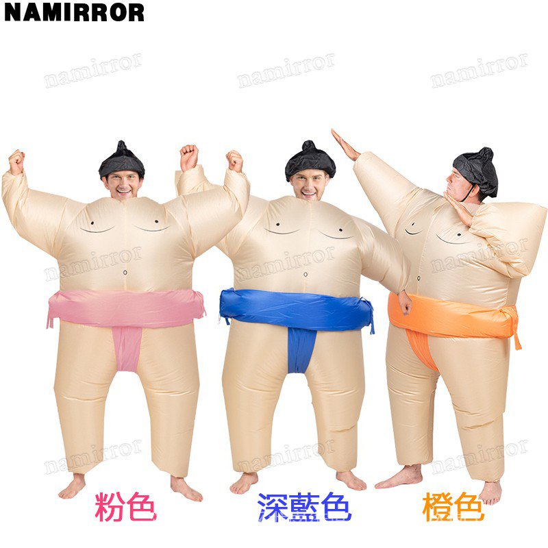 Phao Bơm Hơi Sumo 9 Màu Tùy Chọn Dùng Hóa Trang Vui Nhộn Cho Người Lớn Và Trẻ Em