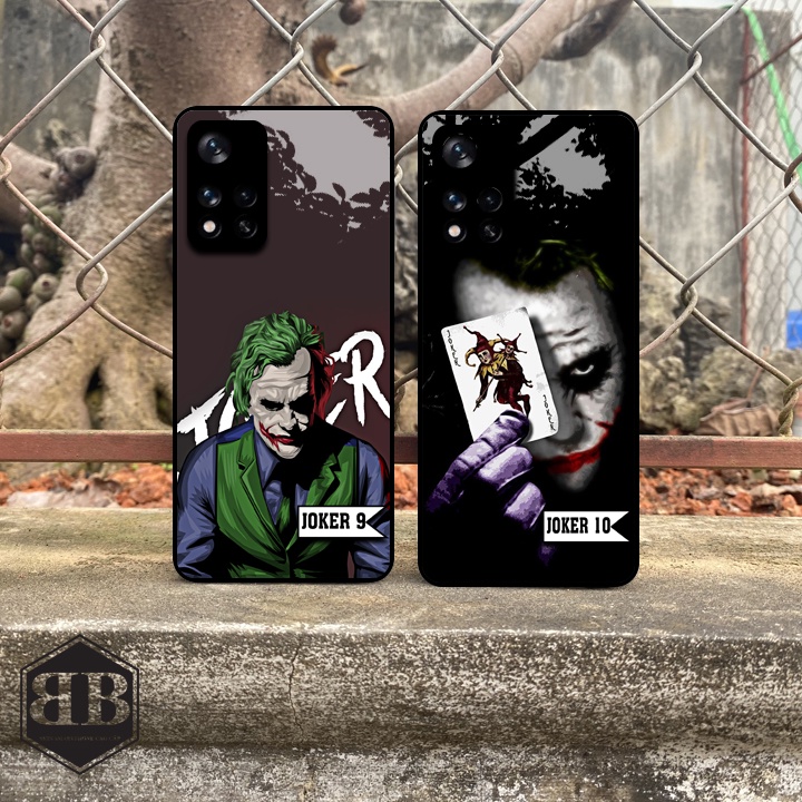 Ốp lưng kính cường lực Xiaomi Redmi Note 11 5G / Poco M4 Pro hình joker bao ngầu