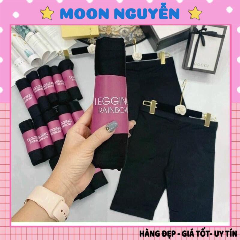 Quần legging ngố Rainbow Thái Lan tôn dáng, nâng mông - Freesize