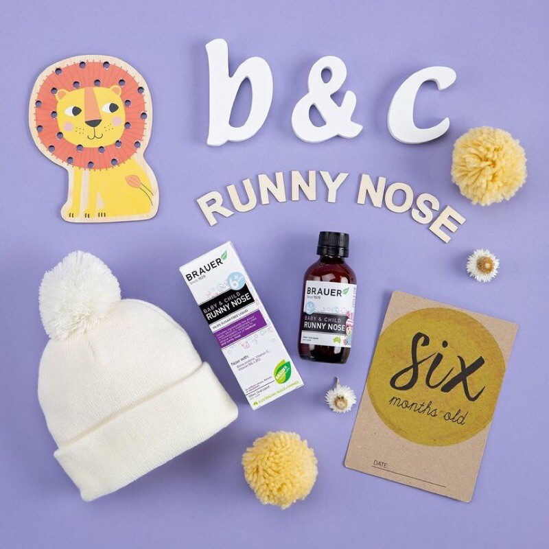Siro thảo dược chữa sổ mũi Brauer Runny Nose cho bé